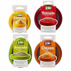 4pcs Avocado, Onion, Tomato, Citrus Storage Set, Silicone/Anti-oxidation